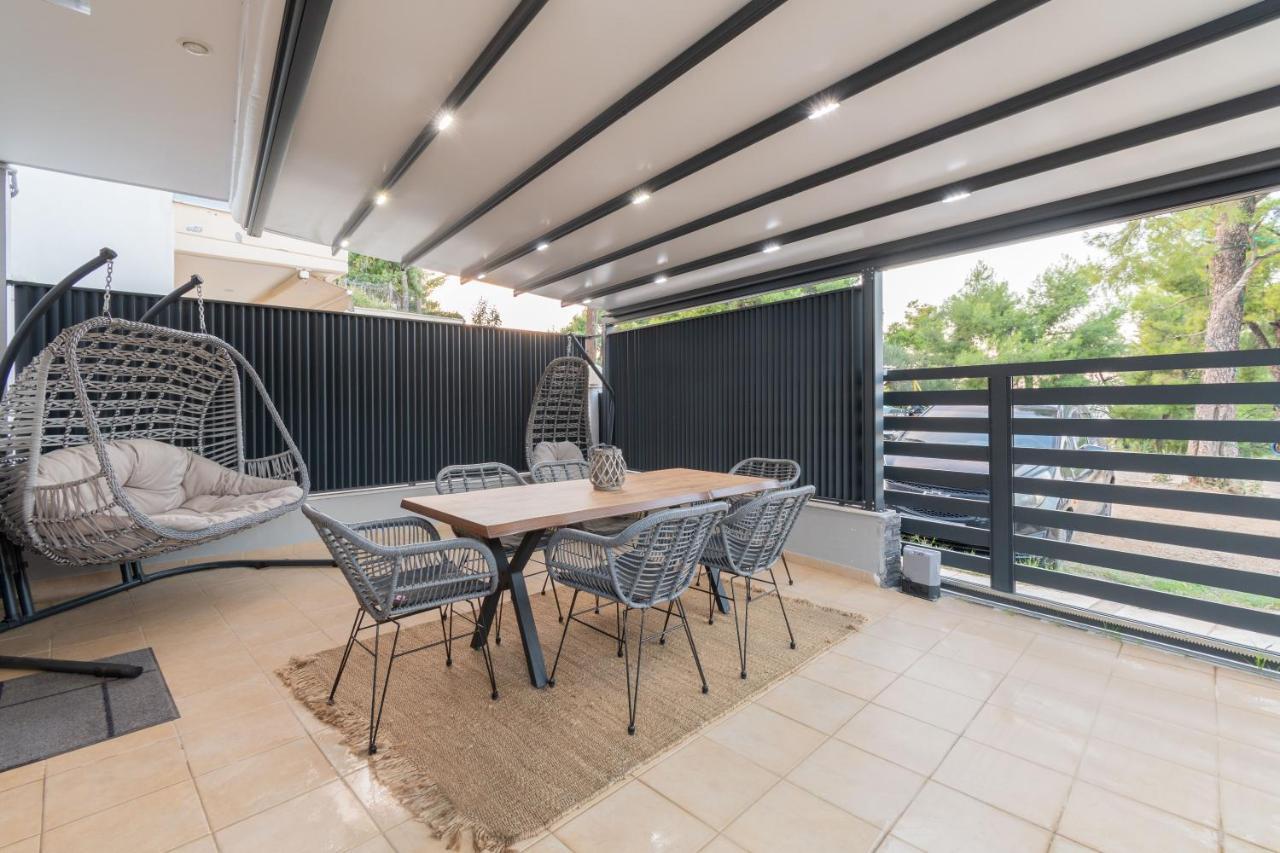 Sithoniars Luxury Ground Floor Apartment With Private Garden ネオス・マルマラス エクステリア 写真
